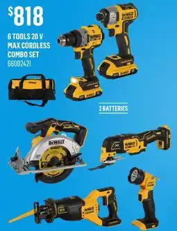 Canac 6Tools 20V MAX Cordless Combo Set offer