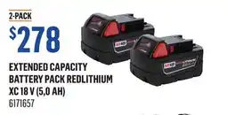 Canac Extended Capacity Battery Pack REDLITHIUM XC 18 V (5,0 Ah) offer