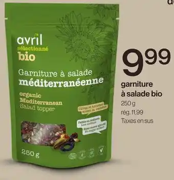 Avril Garniture à salade bio offer