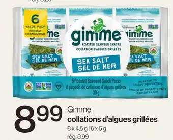 Avril Collations d'algues grillées offer