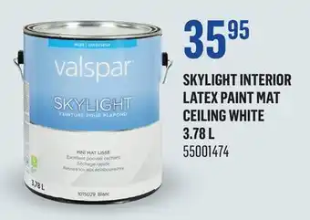 Canac Skylight Interior Latex Paint Mat Ceiling White offer