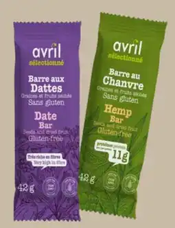 Avril Barres collation sans gluten offer