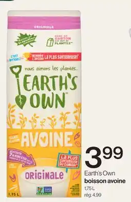 Avril Earth's Own Boisson avoine offer