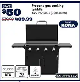 RONA LAFLAMME & Co Propane gas cooking griddle 36 offer
