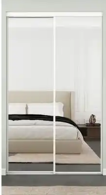 RONA Landon & Co. All white and black mirror sliding doors offer