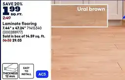 RONA MONO SERRA Laminate flooring 7.44 x 47.24 offer