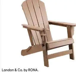 RONA Landon & Co. by RONA Folding adirondack chair Tan or red offer