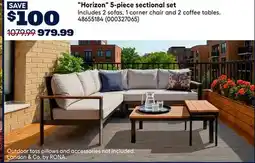 RONA Landon & Co. Horizon 5-piece sectional set offer