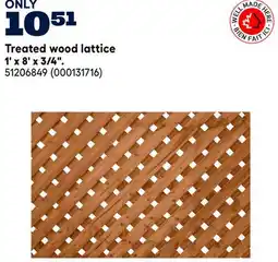 RONA Treated wood lattice 1' x 8' x 3/4 offer