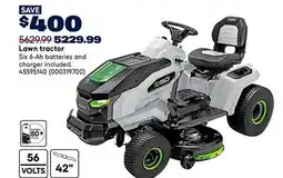 RONA EGO Lawn tractor offer