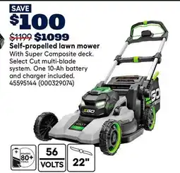 RONA EGO POWER+ Self-propelled lawn mower offer