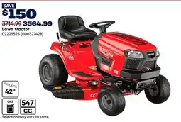 RONA Craftsman Lawn tractor offer
