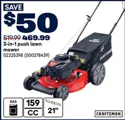 RONA Craftsman 3-in-1 push lawn mower offer