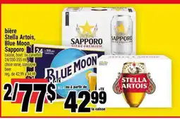 Super C bière Stella Artois, Blue Moon, Sapporo offer
