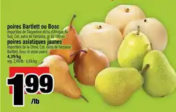 Super C poires Bartlett ou Bosc offer