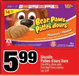 Super C BISCUITS PATTES D'OURS DARE offer