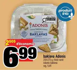 Super C baklava Adonis offer