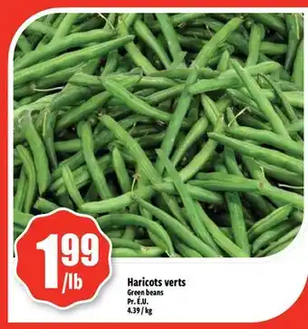 Bonanza Green beans offer