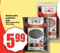 Bonanza Black or Romano beans offer