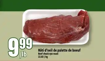 Bonanza Rôti d'oeil de palette de bœuf offer