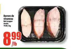 Bonanza Red snapper steaks offer