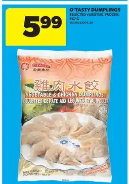 Real Canadian Superstore O'TASTY DUMPLINGS offer