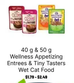 Ren’s Pets Depot Wellness Appetizing Entrees & Tiny Tasters Wet Cat Food offer