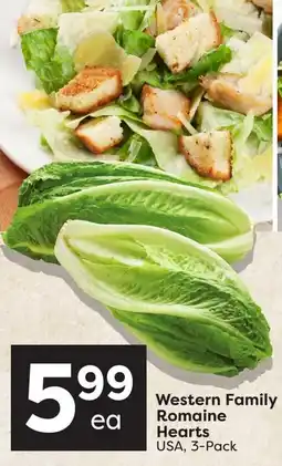 Nesters Market Western Family Romaine Hearts offer