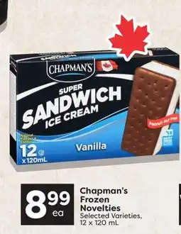 Nesters Market Chapman's Frozen Novelties offer