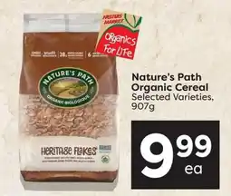 Nesters Market Nature's Path Organic Cereal offer