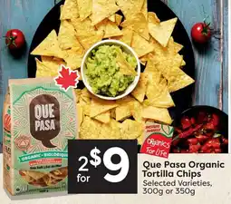 Nesters Market Que pasa organic tortilla chips offer