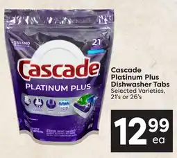 Nesters Market Cascade Platinum Plus Dishwasher Tabs offer