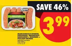 No Frills MARCANGELO DINNER SAUSAGES offer
