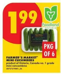 No Frills FARMER'S MARKET MINI CUCUMBERS offer