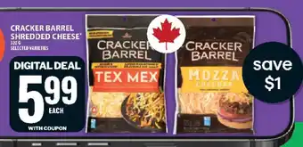 Food Basics Cracker Barrel Shredded Cheese offer