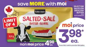 Food Basics Selection Salted or Unsalted Butter offer