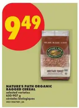 No Frills NATURE'S PATH ORGANIC BAGGED CEREAL offer