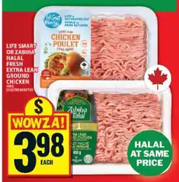 Food Basics Life Smart or Zabiha Halal Fresh Extra Lean Ground Chicken offer