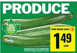 Food Basics SEEDLESS CUCUMBERS offer