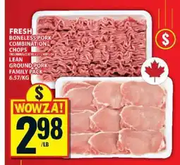 Food Basics FRESH BONELESS PORK COMBINATION CHOPS offer