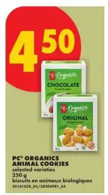 No Frills PC Organics Animal Cookies offer