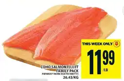 Food Basics COHO SALMON FILLET FAMILY PACK offer
