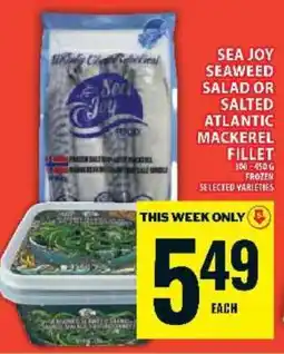 Food Basics Sea Joy Seaweed Salad or Salted Atlantic Mackerel Fillet offer