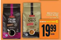 Food Basics IRRESISTIBLES COFFEE BEANS offer