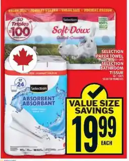 Food Basics Selection Paper Towel & Bathroom Tissue offer