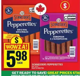 Food Basics Schneiders Pepperettes offer