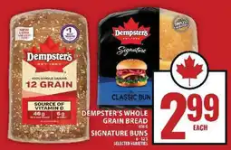 Food Basics Dempster's Whole Grain Bread & Signature Buns offer
