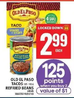 Food Basics Old El Paso Tacos & Refried Beans offer