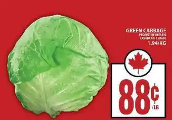 Food Basics GREEN CABBAGE offer