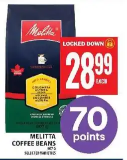 Food Basics MELITTA COFFEE BEANS offer
